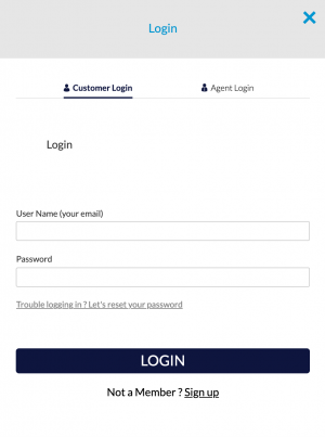 Sharp customer login screenshot 2